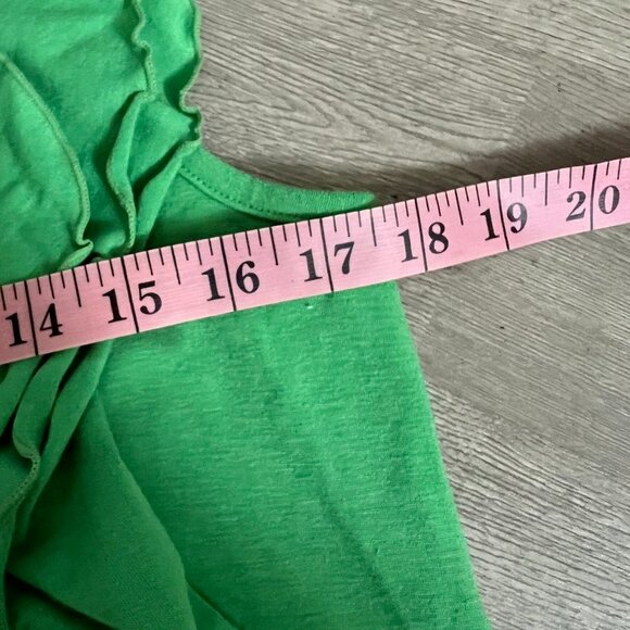 NatuRAL vintage Green Ruffles Tank Top Dress Women's Size M Sleeveless - Picture 5 of 7